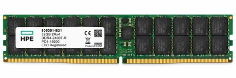 HPE A- DDR4 32GB DIMM Registered PC4-19200 HP Genuine P/n: 805351-B21;819412-001;809083-091 2rx4 1.2v