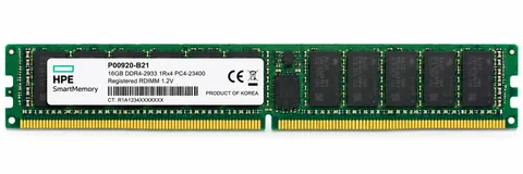 HPE 16GB DDR4 DIMM - 2933MHz / PC4-23400 - CL21 - 1.2V - ECC - Registered (P00920-B21)