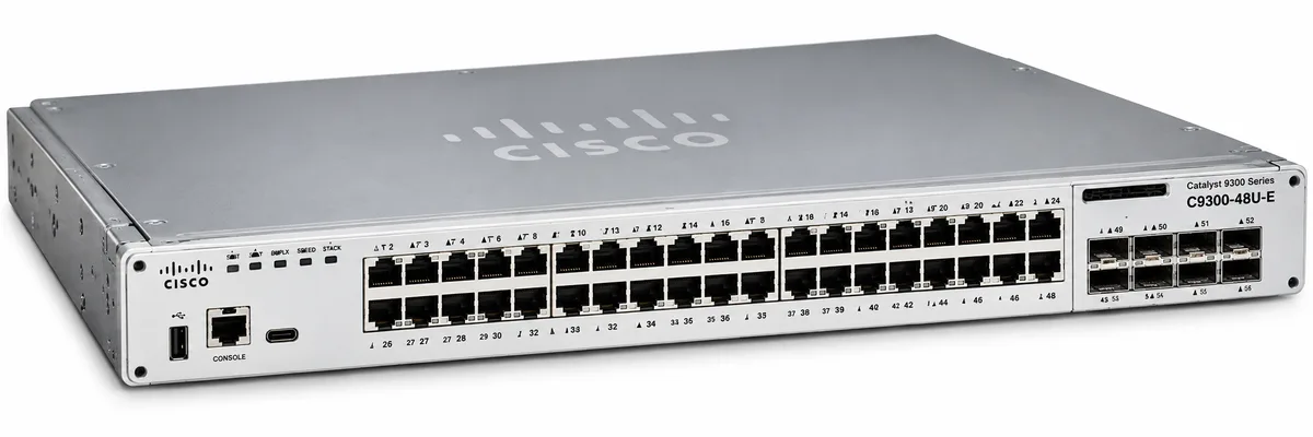 Cisco Catalyst C9300-48U-E 9300 Series 48-port UPOE Switch Network