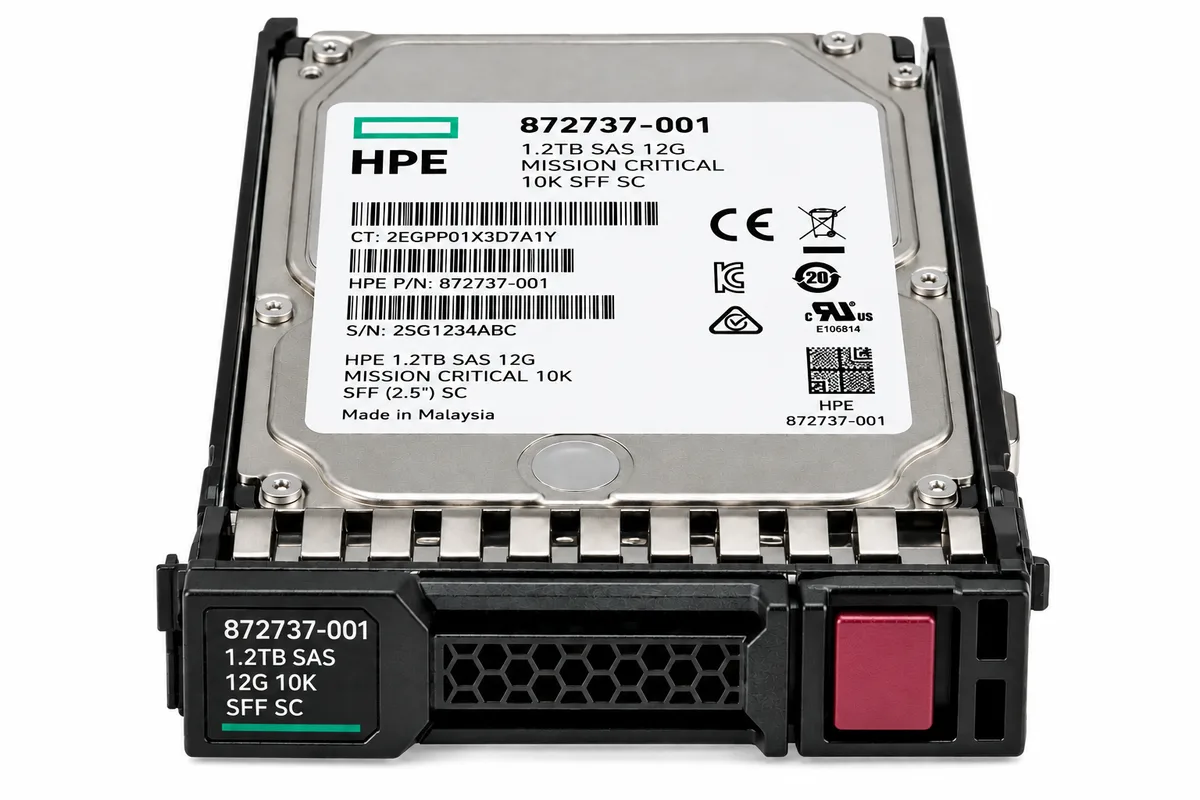 HPE 1.2TB SAS 12G Mission Critical 10K SFF SC (872737-001)