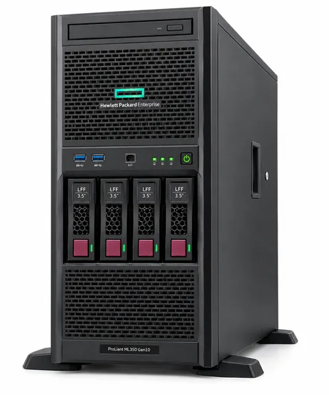 HPE ProLiant ML350 Gen10 4LFF Hot Plug CTO Tower Server – 877625-B21