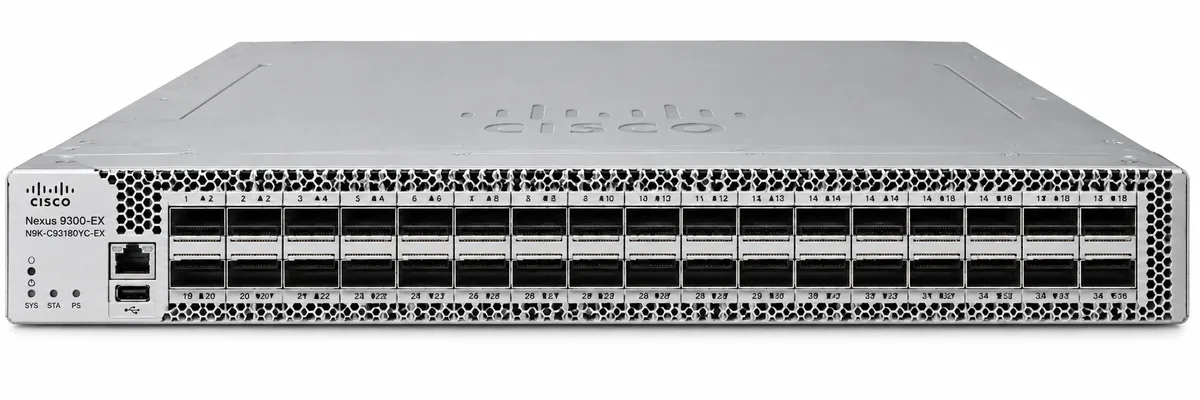 Cisco Nexus N9K-C93180YC-EX 48-Port 1/10G/25G SFP+ 40G/100G