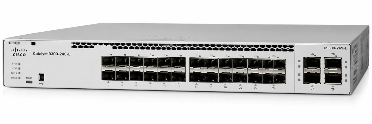 Cisco Catalyst 9300 Switch Network Essentials L3 managed 24 x Gigabit SFP Ports (C9300-24S-E)