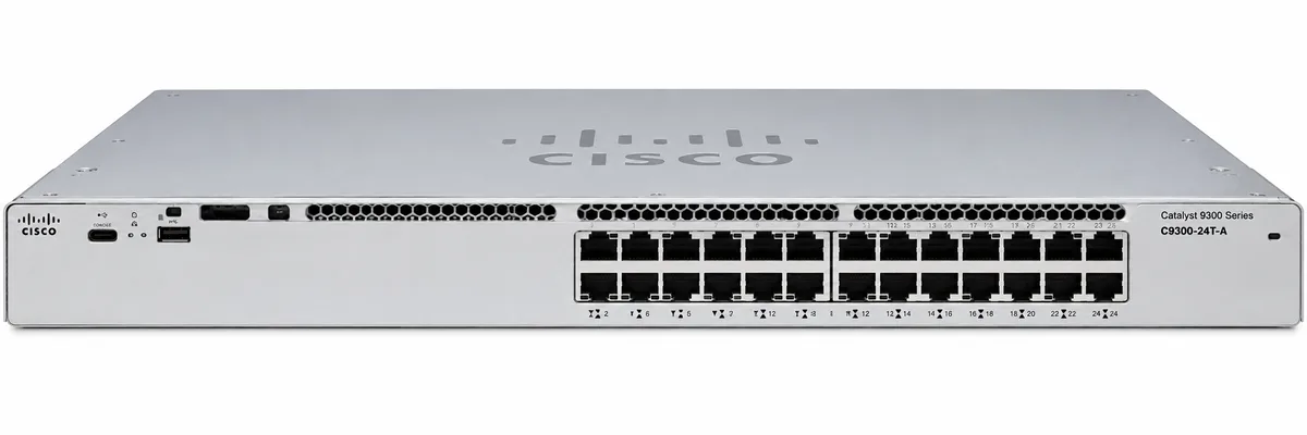 Cisco Catalyst 9300 24-port data only, Network Advantage (Clean USA Serials) (C9300-24T-A)