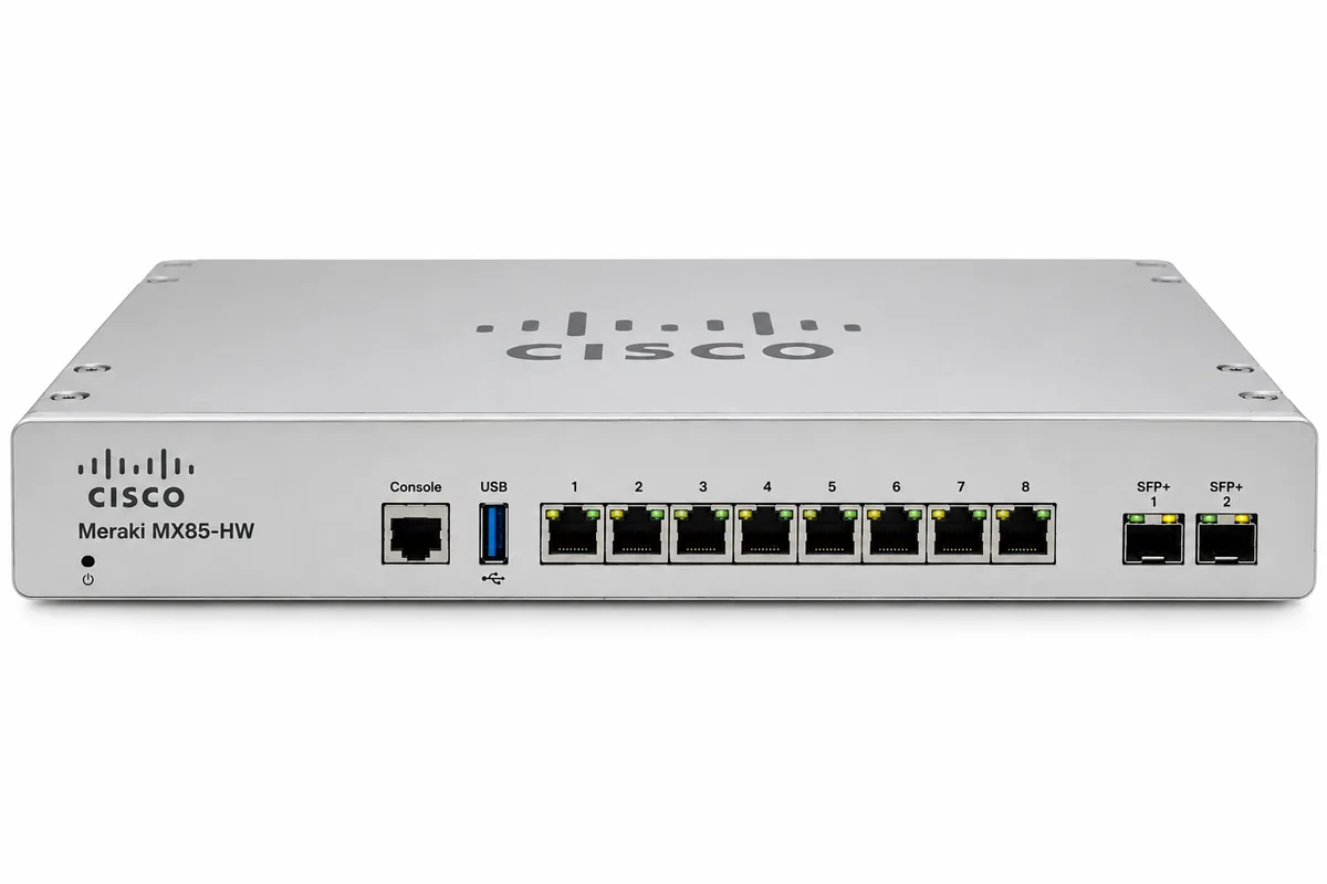 Cisco Meraki MX85 Cloud Managed Security Appliance (MX85-HW)
