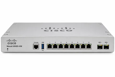 Cisco Meraki MX85 Cloud Managed Security Appliance (MX85-HW)