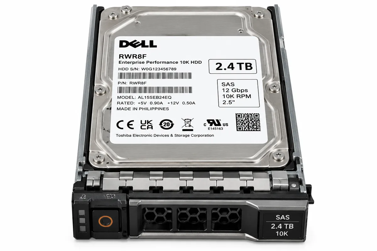 Dell 2.4TB 10K 12G 2.5 SAS HDD (RWR8F)