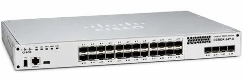 Cisco C9300X-24Y-A 24 Port 25G Fibers Modular Uplink Switch