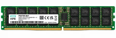 HPE SmartMemory - DDR5 - Module - 32GB - DIMM 288-PIN - 5600 MHz / PC5-44800 - CL46 registered - ECC (P64706-B21)