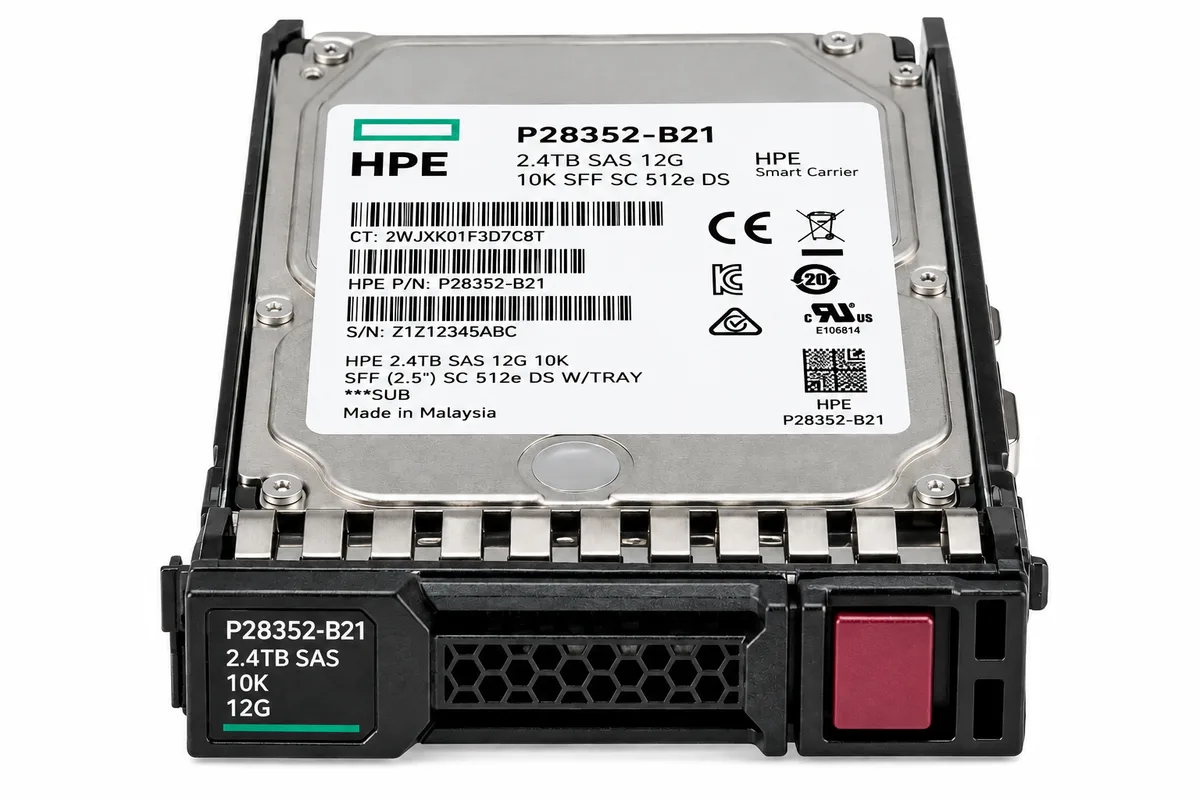 HDD HPE 2.4TB SAS 12G 10K SFF SC 512e DS W/tray (P28352-B21)