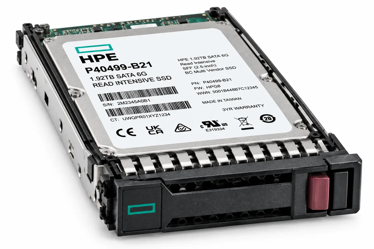 HPE 1.92TB SATA 6G Read Intensive SFF BC Multi Vendor SSD (P40499-B21)