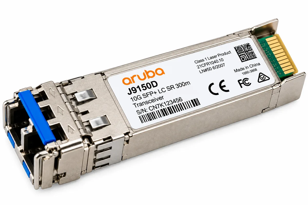 HPE Aruba 10G SFP+ LC SR 300m Transceiver (J9150D)