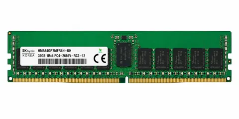 SK Hynix 32GB HMA84GR7MFR4N-UH DDR4-2400T 2Rx4 ECC RDIMM Server RAM 288-Pin