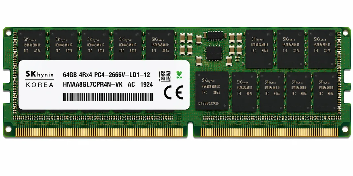 SK Hynix 64GB HMAA8GL7CPR4N-VK 4DRX4 PC4-2666V MEMORY