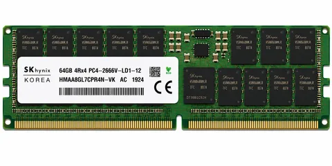 SK Hynix 64GB HMAA8GL7CPR4N-VK 4DRX4 PC4-2666V MEMORY