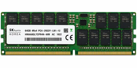 SK Hynix  64GB HMAA8GL7CPR4N-WM 4DRx4 PC4-2933Y LRDIMM Memory RAM