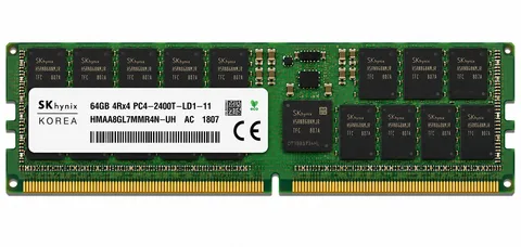 SK Hynix 64GB DDR4 HMAA8GL7MMR4N-UH 4DRx4 PC4-2400T LRDIMM Server RAM Memory