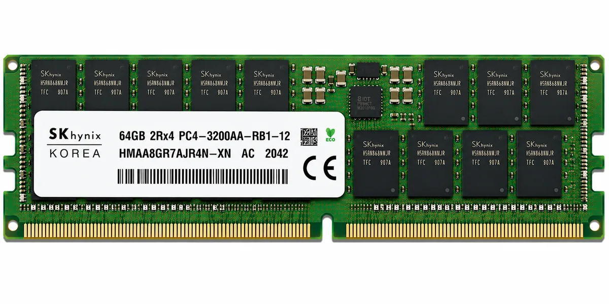 SK hynix 64GB HMAA8GR7AJR4N-XN 2Rx4 DDR4 3200