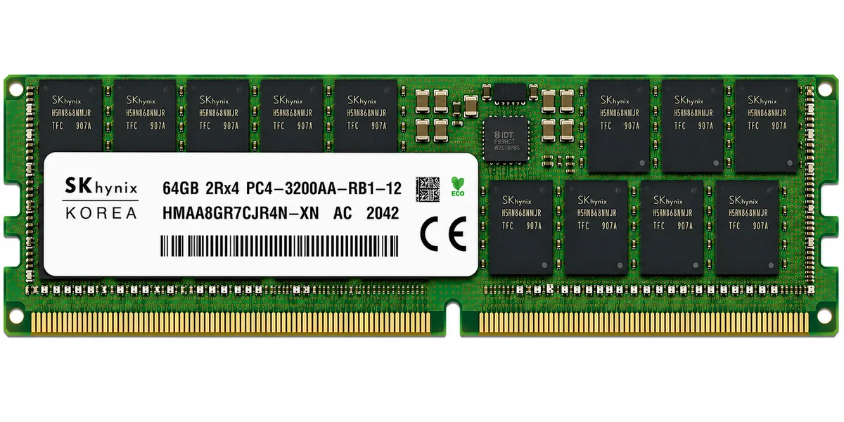 SK hynix 64GB HMAA8GR7CJR4N-XN 2RX4 PC4-3200AA MEMORY