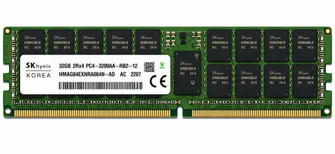 SK Hynix 32gb HMAG84EXNRA084N-AD 2rx4 3200Mhz ECC RDIMM