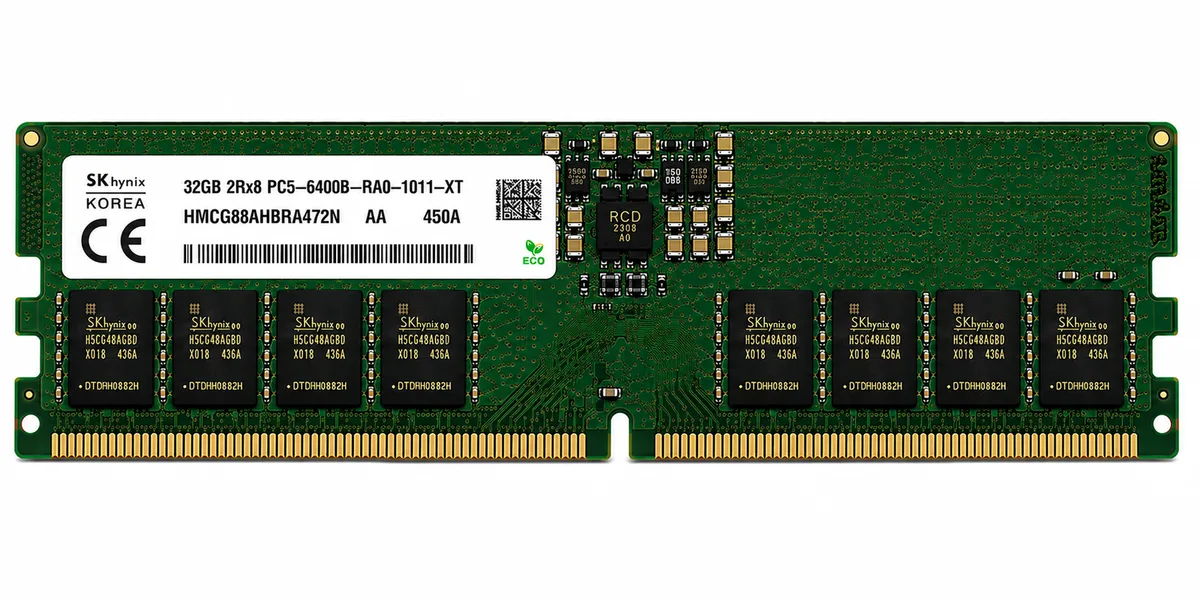SK hynix HMCG88AHBRA472N 64GB DDR5-6400 ECC RDIMM Server Memory