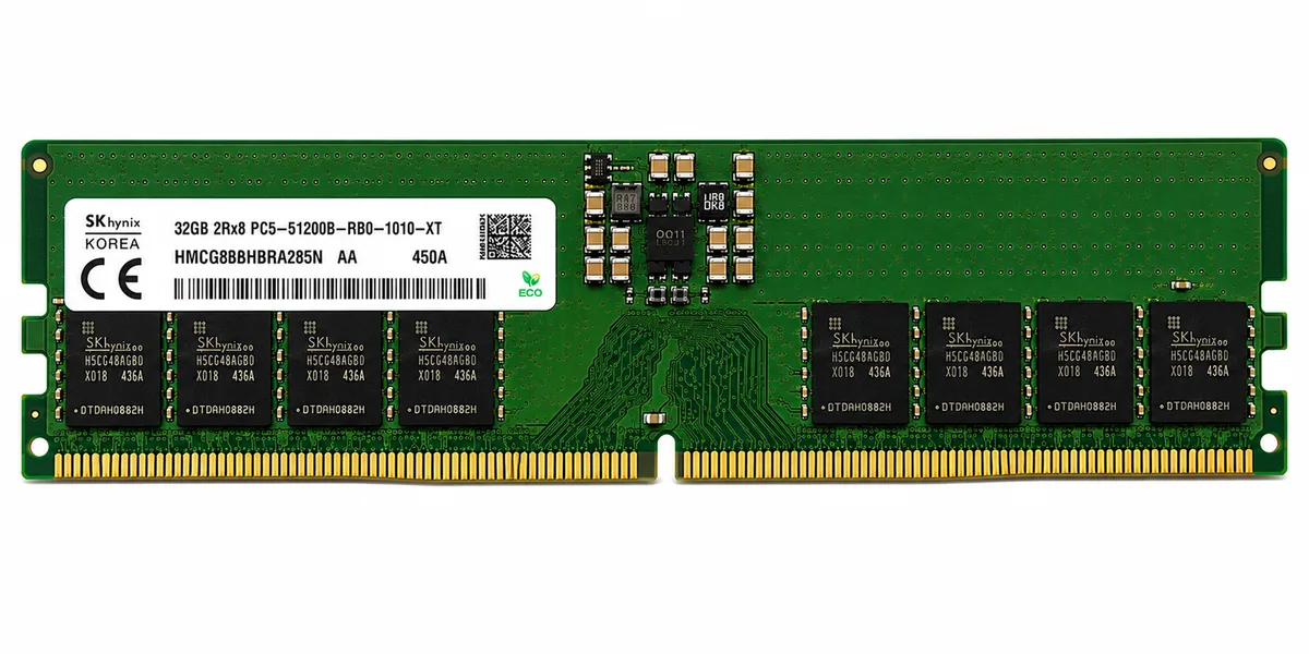 SK hynix HMCG88BHBRA285N 32GB DDR5-6400 ECC RDIMM Server Memory