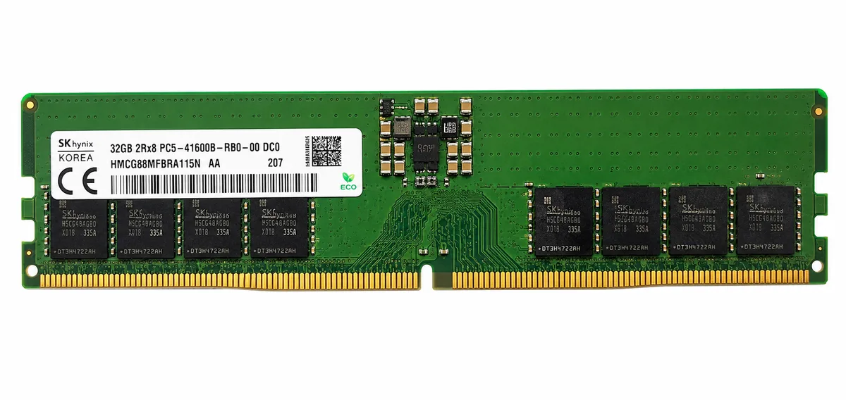 SK hynix HMCG88MFBRA115N 32GB DDR5-5600 ECC RDIMM Server Memory