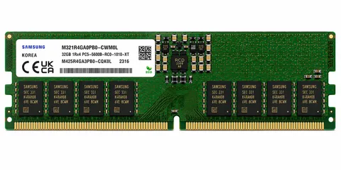 Samsung M321R4GA0PB0-CWM0L 32GB DDR5-5600 ECC RDIMM Server Memory