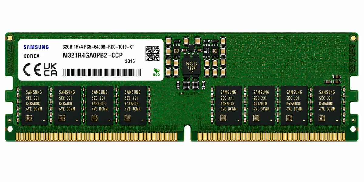 Samsung M321R4GA0PB2-CCP 32GB DDR5-6400 ECC RDIMM Server Memory
