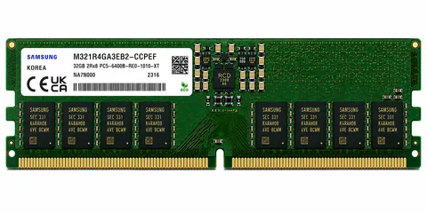 Samsung M321R4GA3EB2-CCPEF 32GB DDR5-6400 ECC RDIMM Server Memory