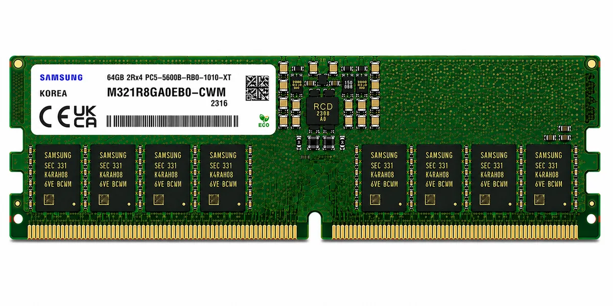 Samsung M321R8GA0EB0-CWM 64GB DDR5-5600 ECC RDIMM Server Memory