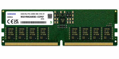 Samsung M321R8GA0EB2-CCPEF 64GB DDR5-6400 ECC RDIMM Server Memory