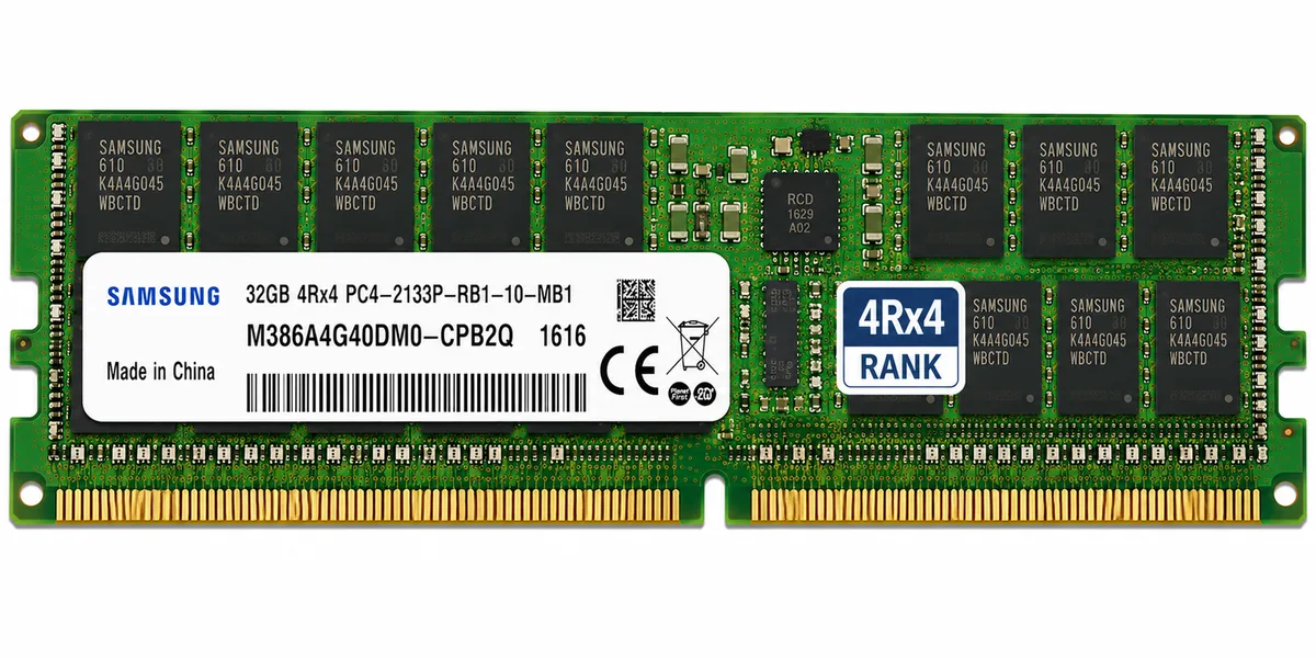 Samsung 32GB M386A4G40DM0-CPB2Q DDR4 2133MHz 4DRx4 ECC LRDIMM