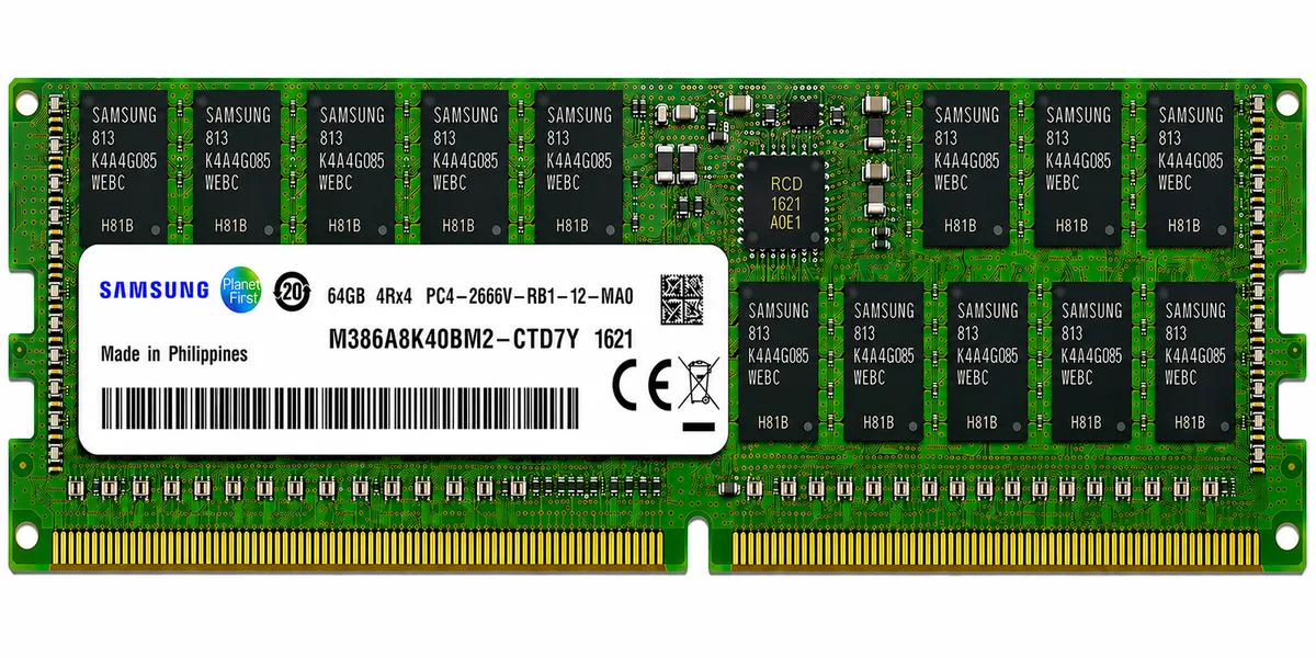 SAMSUNG 64GB M386A8K40BM2-CTD7Y (1X64GB) DDR4 2666MHz PC4-2666V
