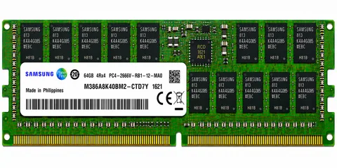 SAMSUNG 64GB M386A8K40BM2-CTD7Y (1X64GB) DDR4 2666MHz PC4-2666V