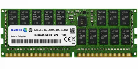 SAMSUNG 64GB M386A8K40BMB-CPB DDR4 2133MHz PC4-17000 CL15 4Rx4 ECC LRDIMM