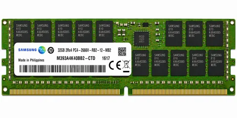 SAMSUNG 32GB M393A4K40BB2-CTD 2RX4 PC4-2666V DDR4 SERVER MEMORY
