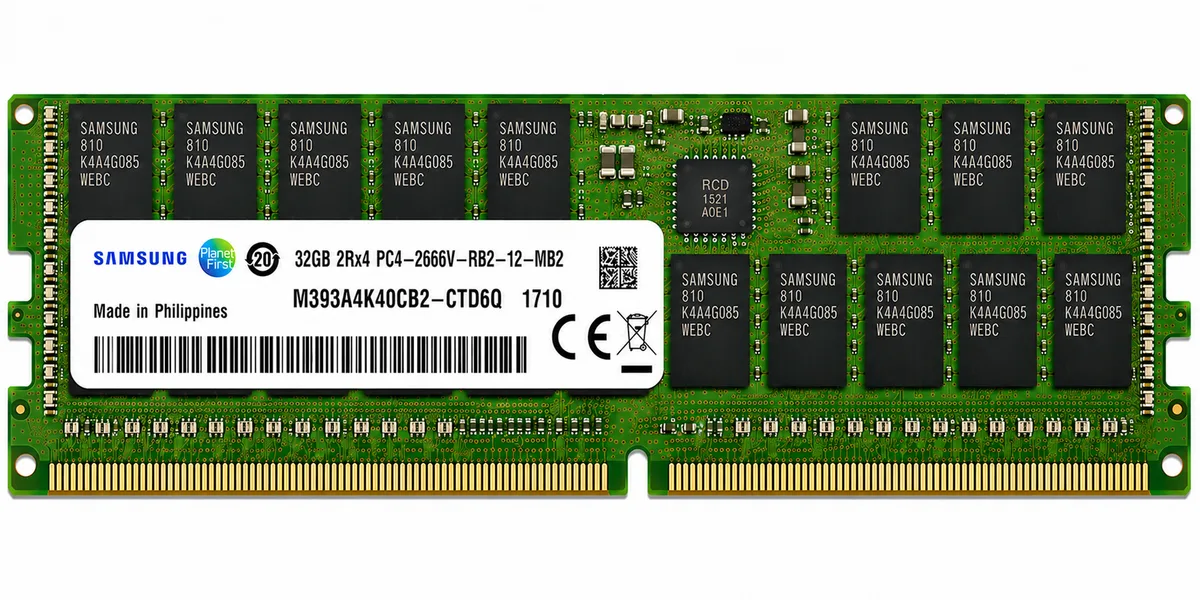 SAMSUNG 32GB M393A4K40CB2-CTD6Q 2RX4 PC4-2666V-RB2-12-MA0