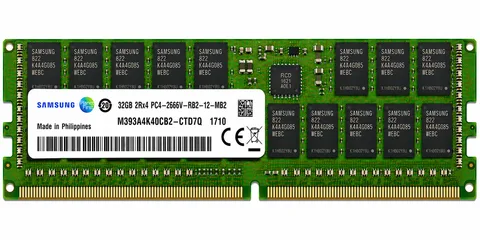 SAMSUNG 32GB M393A4K40CB2-CTD7Q DDR4 Server Memory 2Rx4 2666V