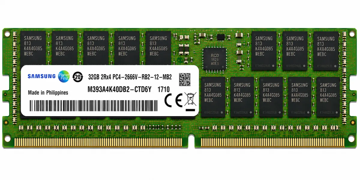 SAMSUNG ECC REGISTERED 32GB M393A4K40DB2-CTD6Y DDR4 2Rx4 PC4-2666V RB2-12 MA0