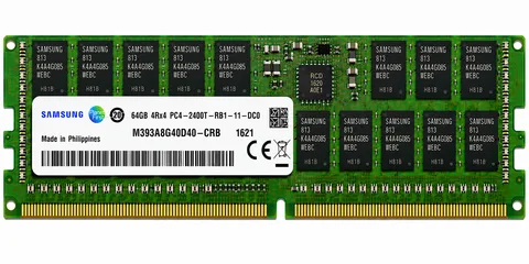 SAMSUNG 64GB M393A8G40D40-CRB DDR4 2133MHz PC4-17000 CL15 2S4Rx4 ECC RDIMM