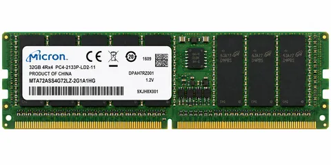 Micron 32GB MTA72ASS4G72LZ-2G1A1HG PC4-17000 DDR4-2133MHz Registered ECC CL15 28