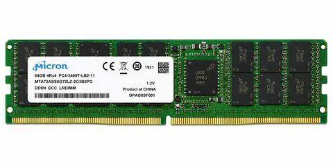 Micron MTA72ASS8G72LZ-2G3B2PG 64GB 4DRX4 PC4-2400T