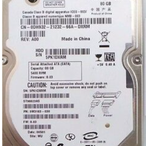 Seagate DH932 80GB 5400 RPM 2.5'' SATA 9.5MM Hard Drive