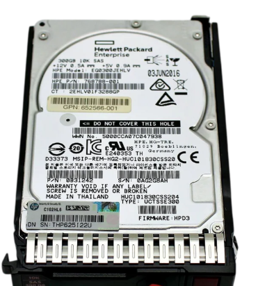 HP 652564-B21 300GB SAS SC Hard Disk Drive