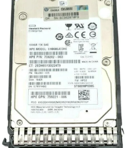 HP 759548-001 600GB 12G 15K RPM SFF SC SAS 2.5" Hard Drive