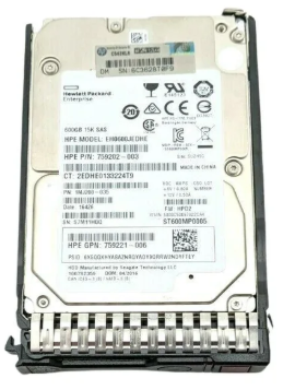 HP 759548-001 600GB 12G 15K RPM SFF SC SAS 2.5" Hard Drive