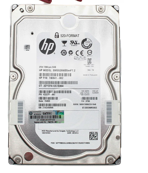 HP 750775-001 3Par Storeserv 10000 2TB 7.2K SAS LFF NHP Hard Drive