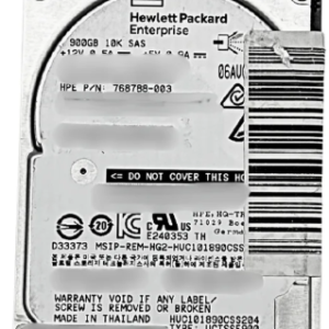HP 768788-003 900GB SAS 12G 10K SFF SC HDD Hard Disk Drive 2.5 Inch