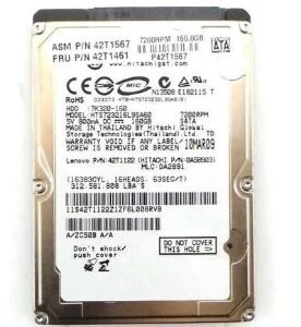 Lenovo 42T1461 160GB 7.2K SATA 2.5" Hard Drive